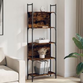 Bookshelf Smoked Oak Engineered wood Tall Bookshelf Rectangular