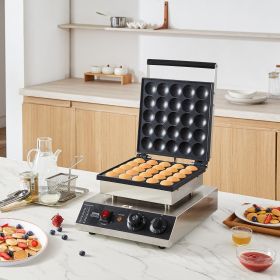 25PCS 43mm Mini Dutch Pancake Maker Commercial Dorayaki Baker 1700W (Option: Natural)