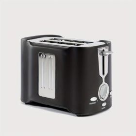 2 Slice Toaster, Quick & Even Results Every Time, Wide Slots Fit Any Size Bread Drop-Down Crumb Tray For Easy Clean Up, Stainless (Option: W13532857)