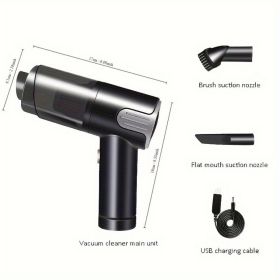 Wireless-silver Car Vacuum Cleaner Wireless Usb Charging Car Vacuum Cleaner Home Handheld Mini Desktop Vacuum Cleaner Portable (Option: Silver)
